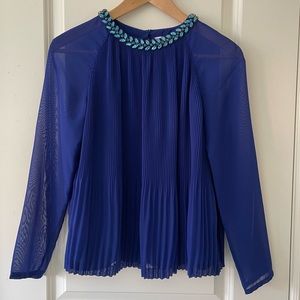 Ted Baker Lovina Beaded Neckline Top